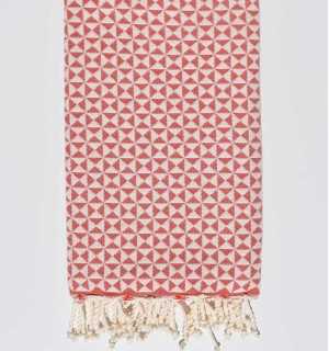 Telo mare Farfalla rosso Fouta Tunisia - 1 2