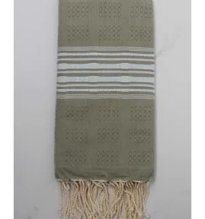 Fouta thalasso verde oliva scuro 