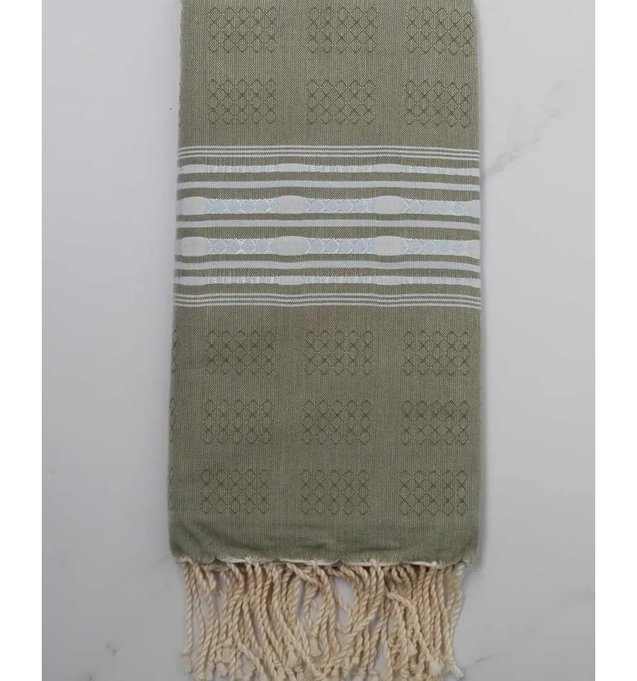 Fouta thalasso verde oliva scuro 