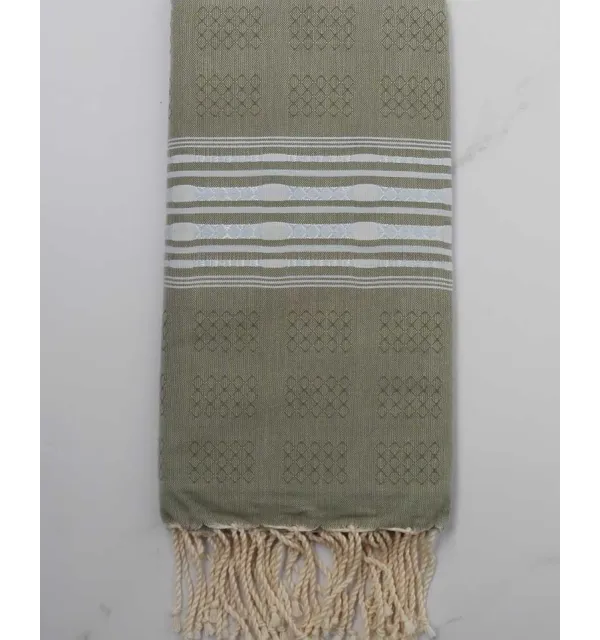 Fouta thalasso verde oliva scuro 