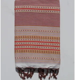 Fouta arabesca beige 