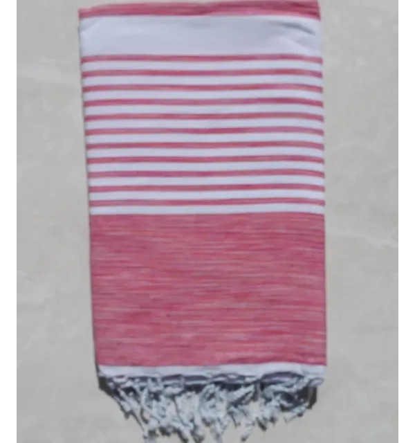 Grande fouta rosso rosa 