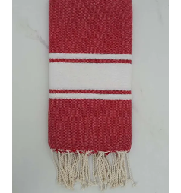 Fouta lurex rosso cardinale 