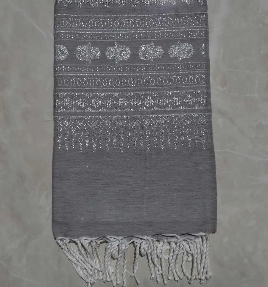 Fouta khomsa grigio 1.35M*2.3M 