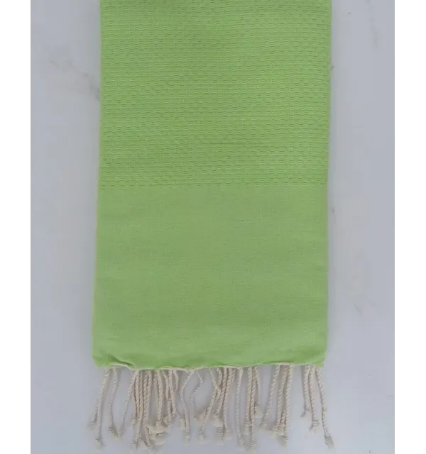 Fouta nido d'ape unita verde prato 