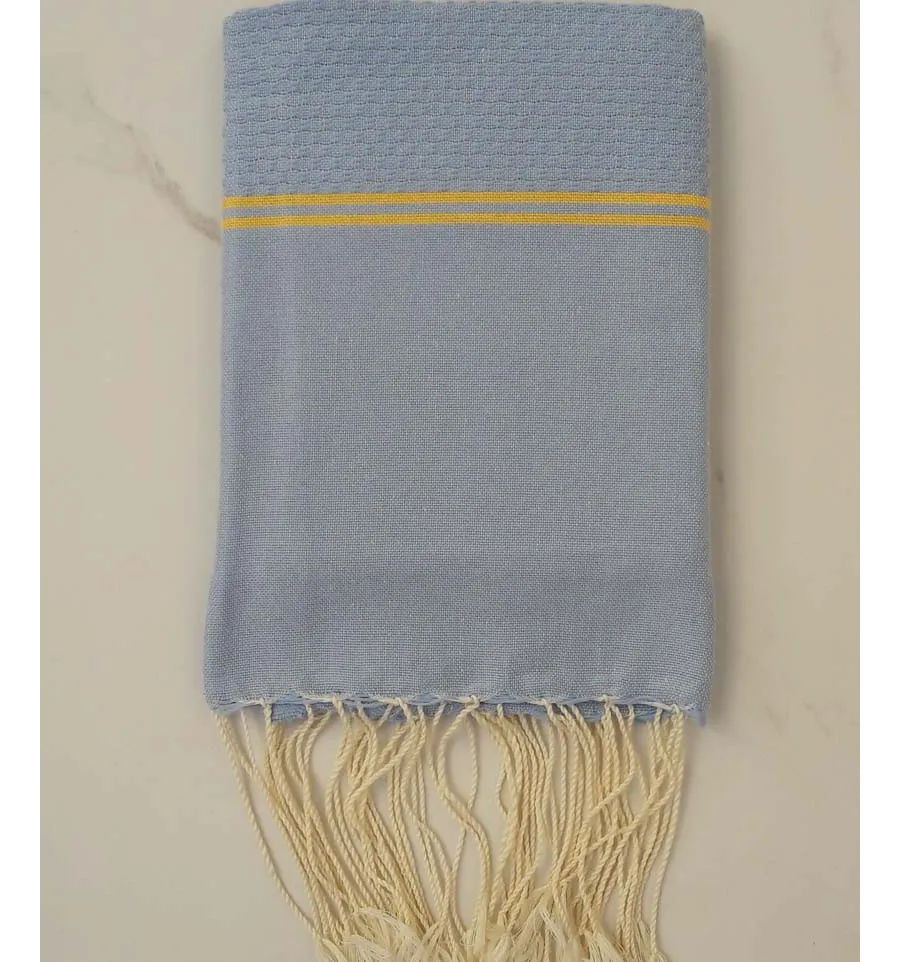 Mini fouta blu e giallo 