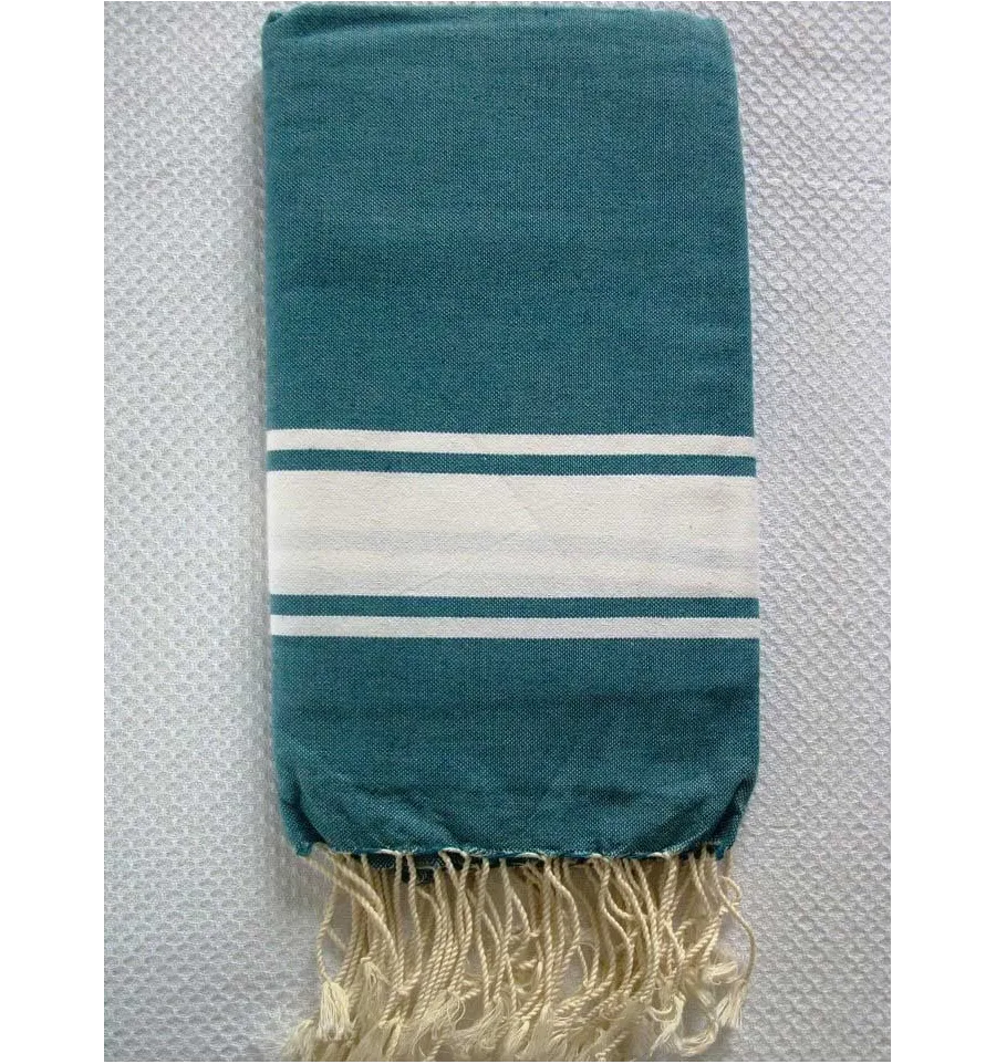 telo fouta piatto Blu Bondi 