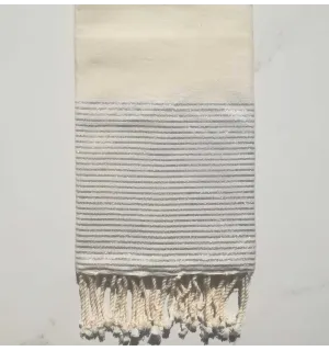 Fouta Lurex Bianco Navajo 