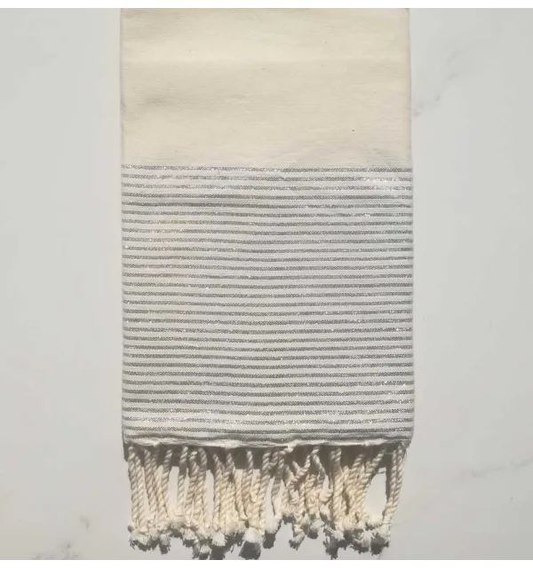 Fouta Lurex Bianco Navajo 