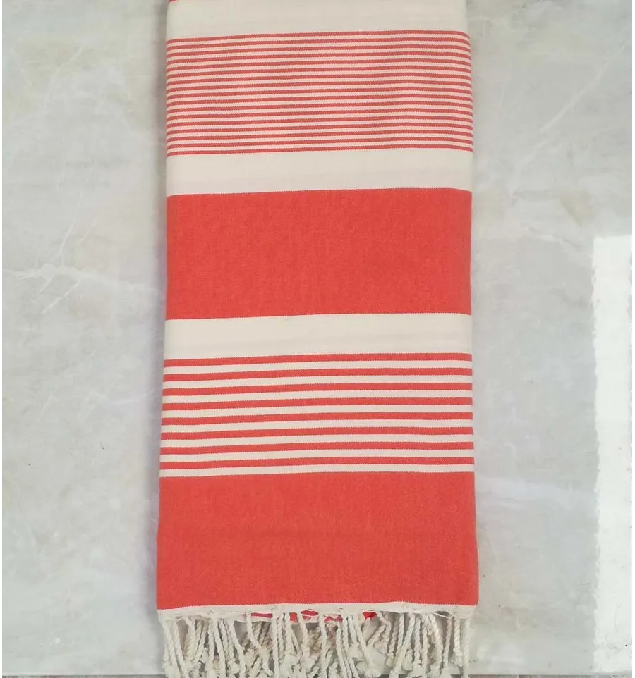 grande fouta arancio corallo 