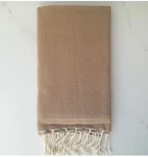 Fouta nido d'ape unita catrame 