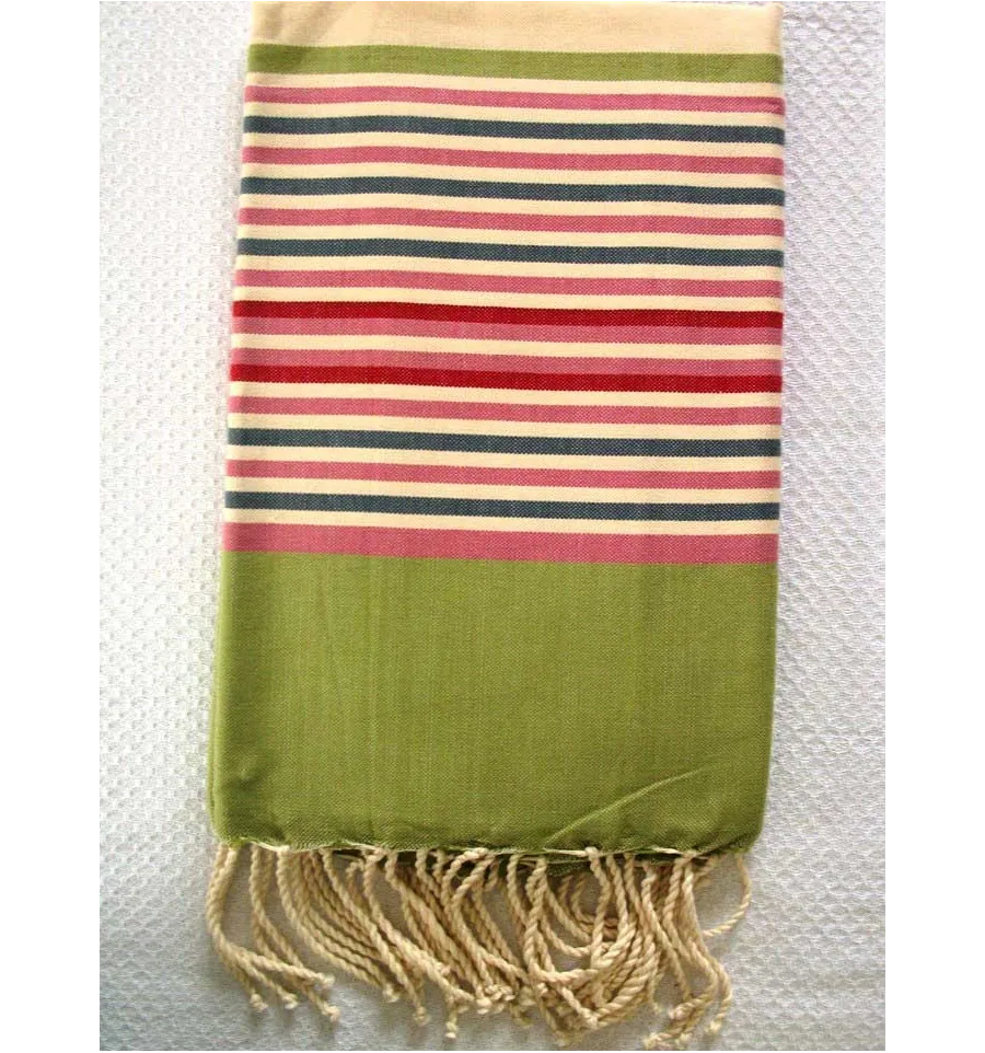 Fouta ziwane verde olivastro 