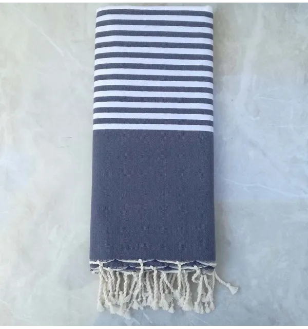 grande fouta blu grigio 1.5m*2.5m 