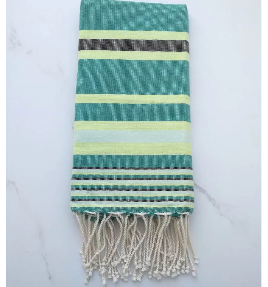 Fouta dina verde smeraldo 