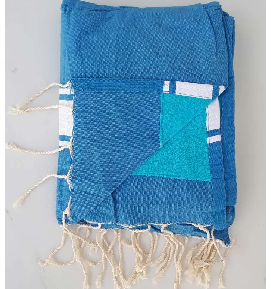 Fouta spugna azzurro 