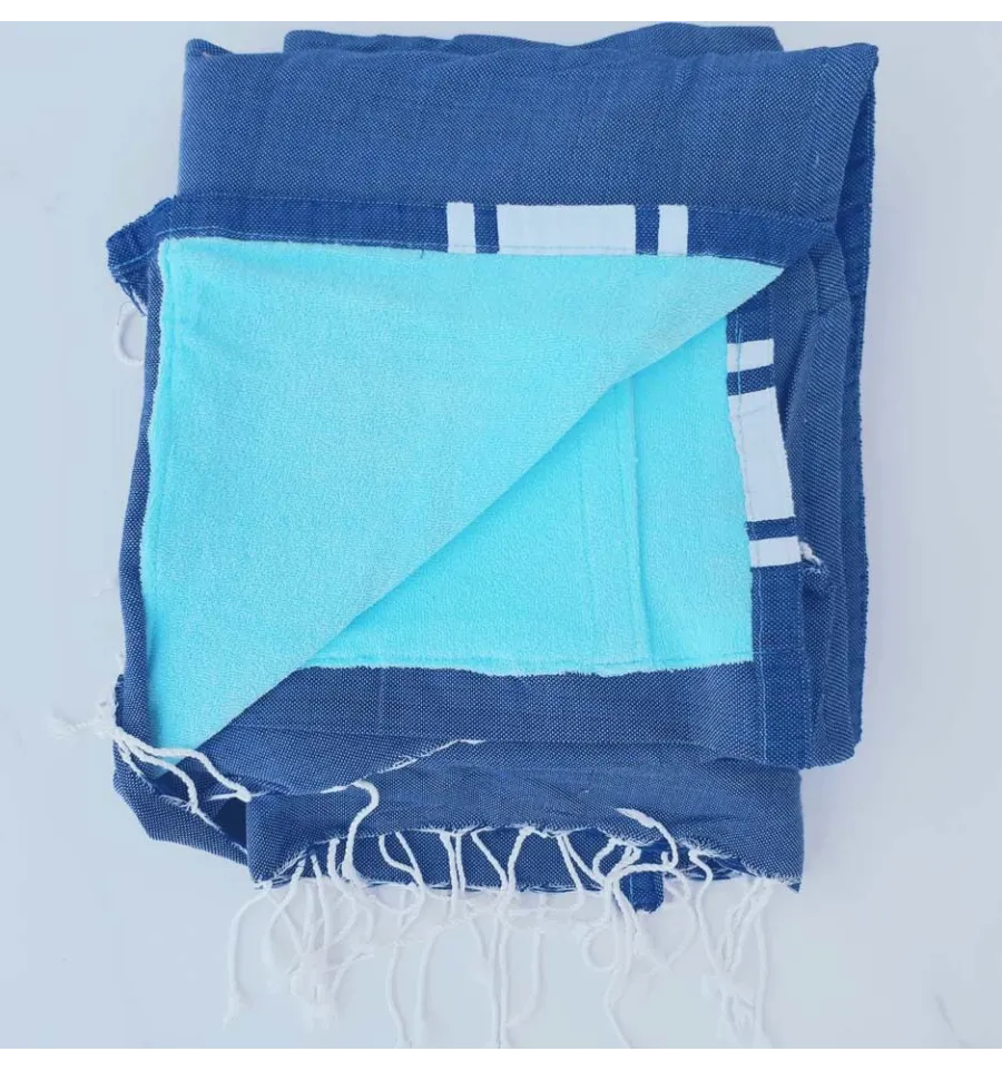 Fouta spugna denim 