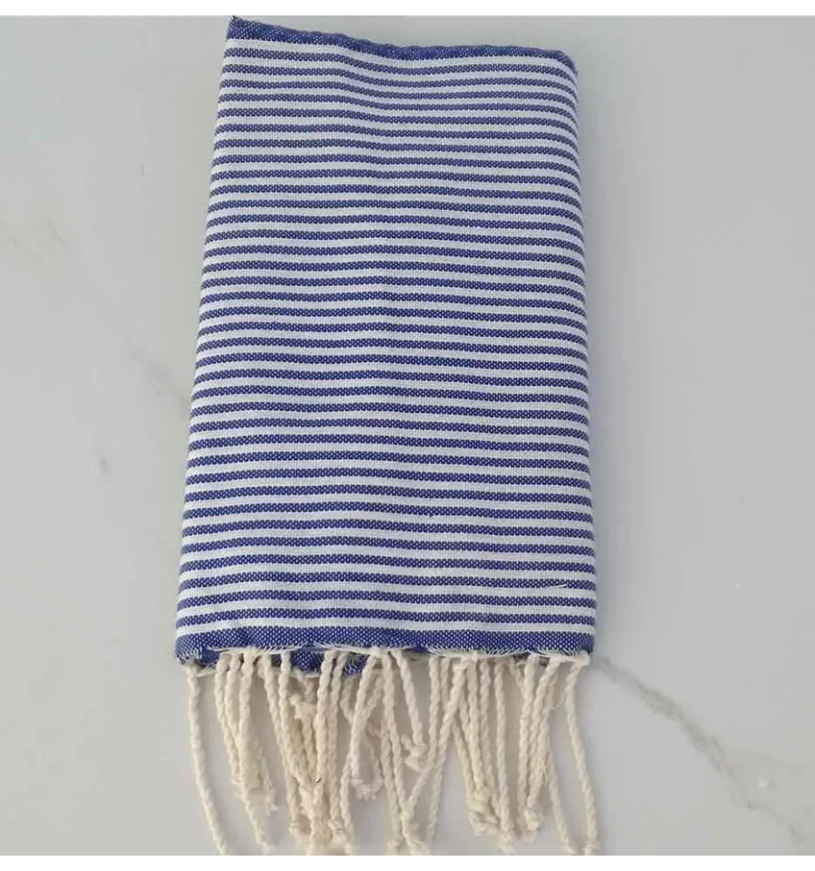 Fouta nido d'ape per bambino blu marino 