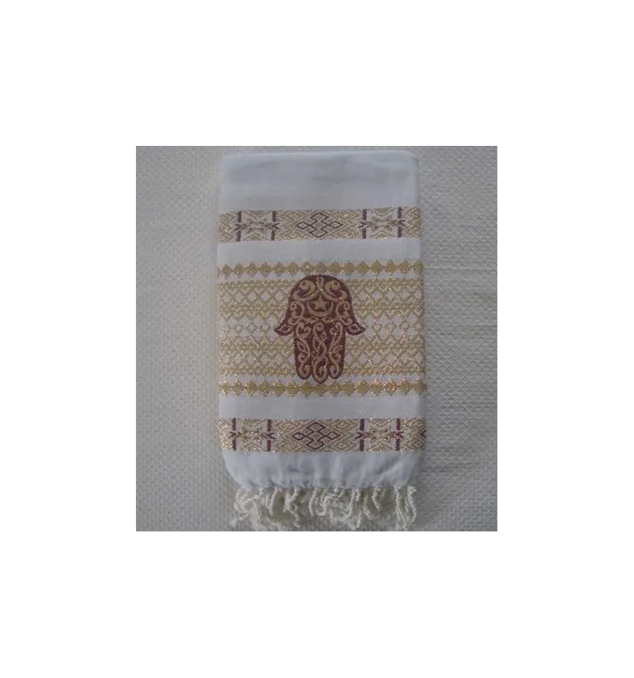 Fouta khomsa blu chiaro 