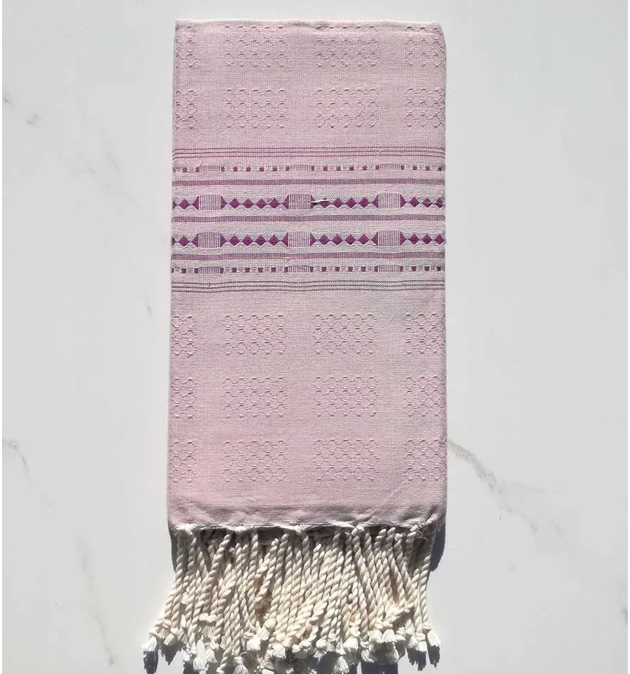 Fouta thalasso glicine e malva chiaro 