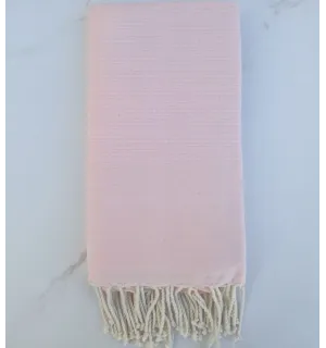 Fouta nido d'ape unita rosso violetto chiaro 