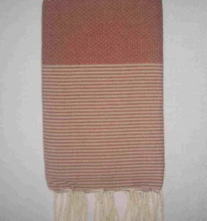 Fouta nido d'ape ruggine 