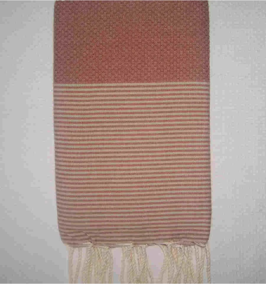 Fouta nido d'ape ruggine 