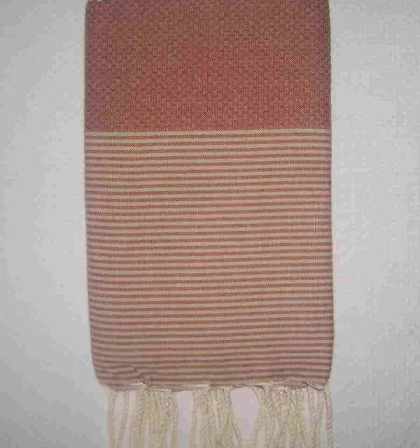 Fouta nido d'ape ruggine 