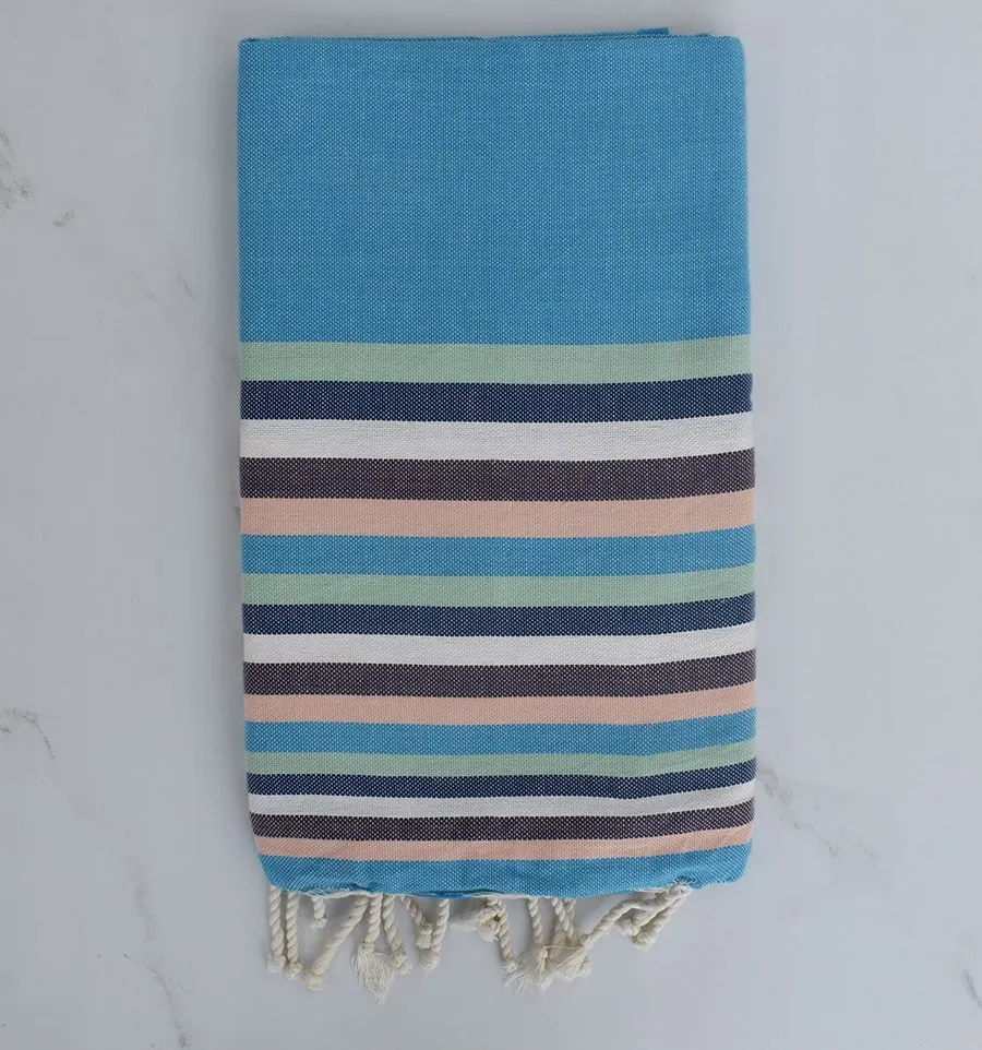 Fouta piatta 6 colori blu, verde, melanzana ... 