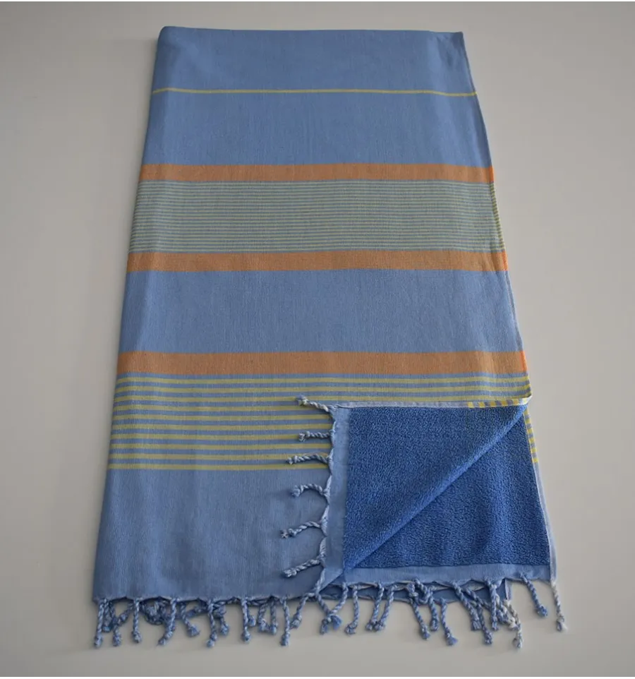 Fouta spugna blu, certosa e baillet 