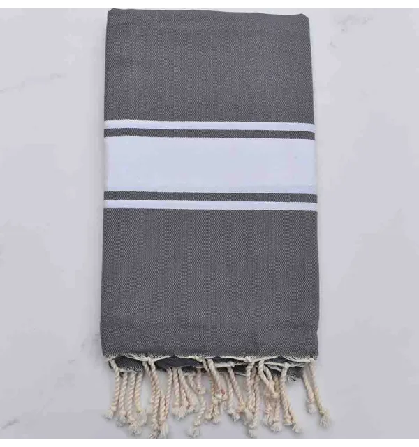 Telo mare fouta grigio-medio 