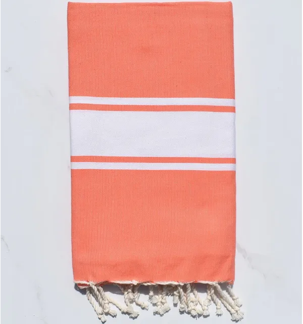 Fouta piatta corallo chiaro 