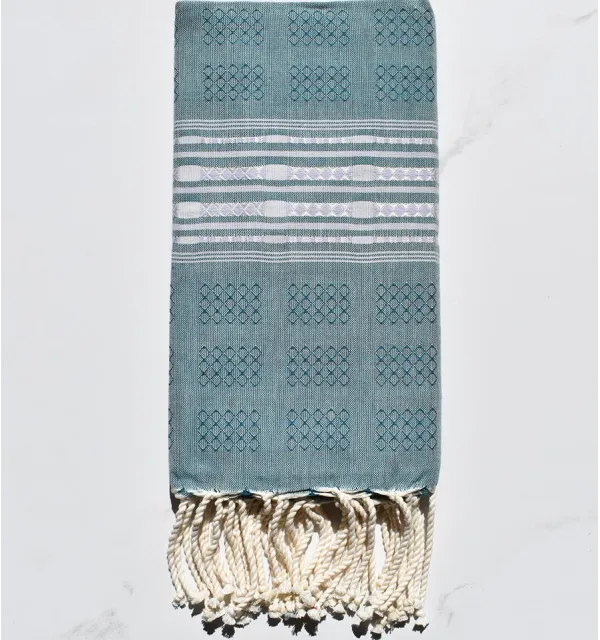 Fouta thalasso verde pino 