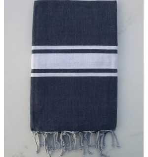 Fouta piatta blu scuro 