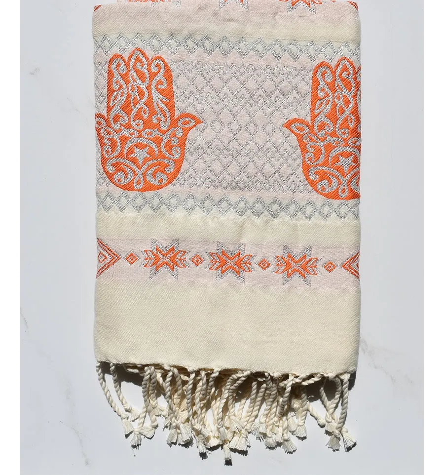 FOUTA KHOMSA arancione 