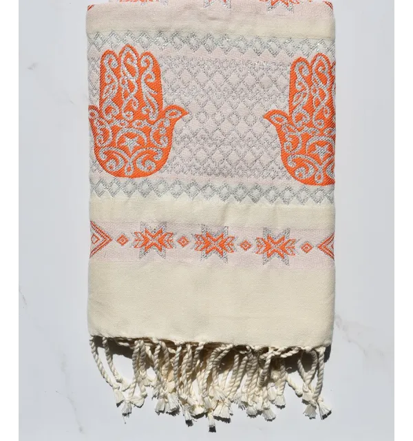 FOUTA KHOMSA arancione 