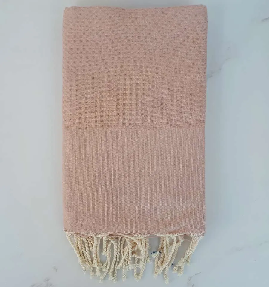 Fouta nido d'ape unita Castagno chiaro 