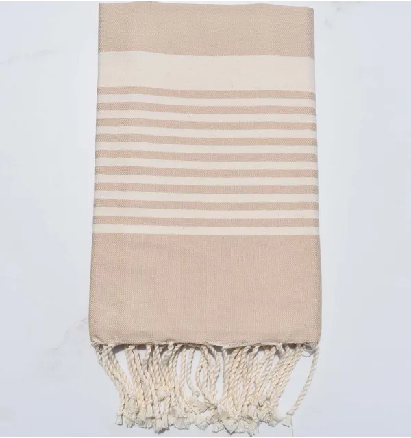 Fouta arthuro beige chiaro 