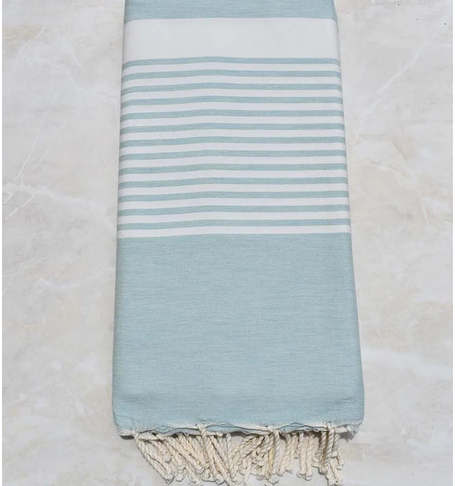 Grande fouta verde pallido chiaro 2m/3m 