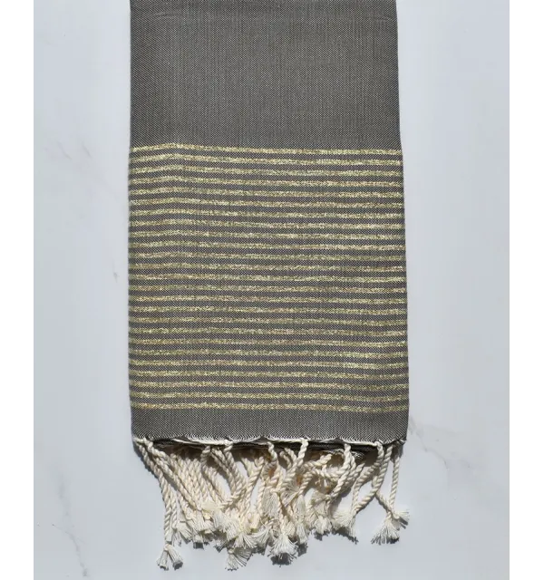 Fouta lurex verde militare 