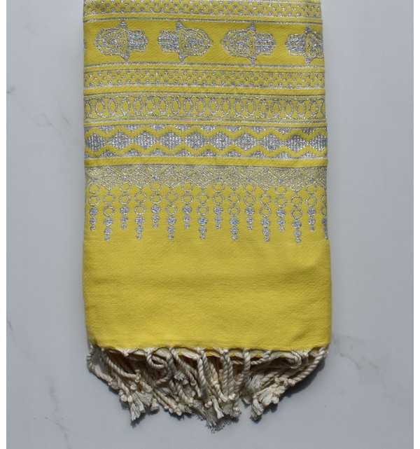 Fouta khomsa giallo 