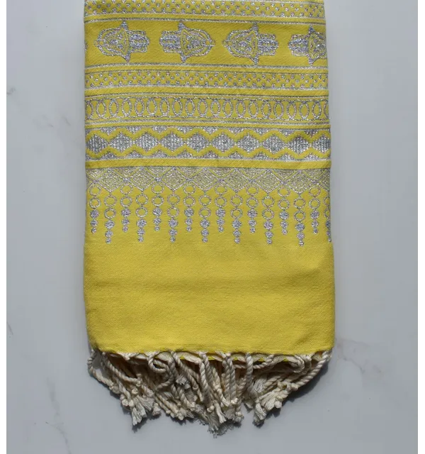 Fouta khomsa giallo 