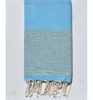 Fouta Lurex azzurro 