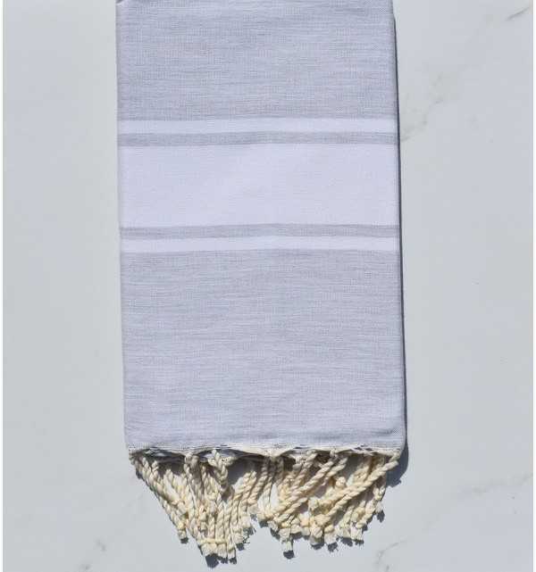 Fouta piatta grigio chiaro 