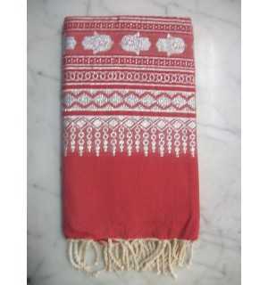 Fouta khomsa rosso veneziano 