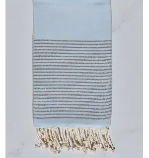 Fouta Lurex blu azurin 