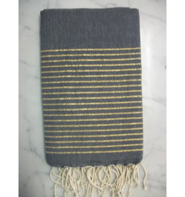 Fouta Lurex blu jeans 