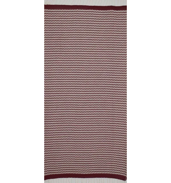 Fouta zigzag Bordeaux 