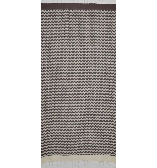 Fouta zigzag marrone 