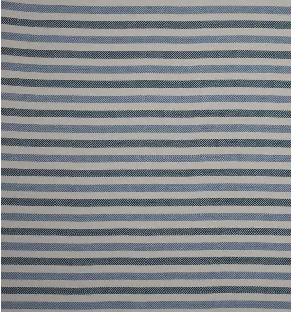 Telo mare chevron bianco crema, denim chiaro e pavone 