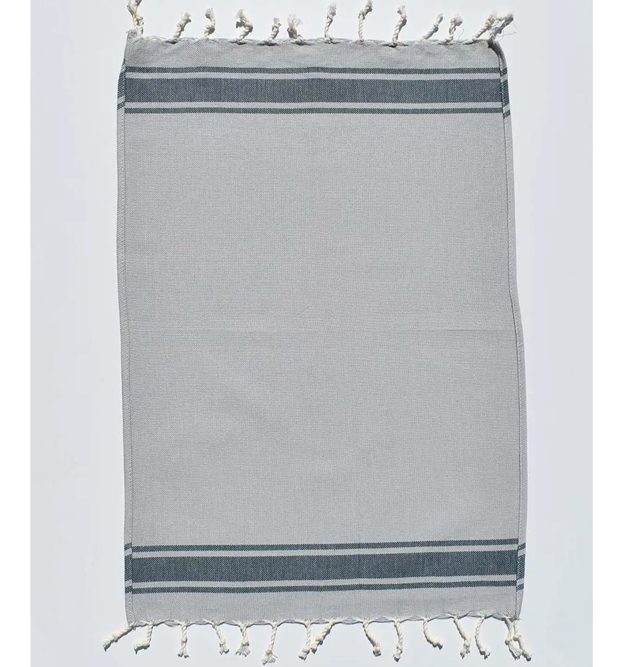 mini fouta grigio blu 